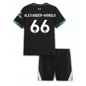 Liverpool Alexander-Arnold #66 Borta Kläder Barn 2024-25 Kortärmad (+ Korta byxor)